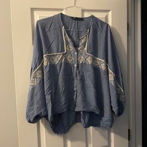 Zara Embroidered Top - M